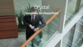  Presentation with lawyer - Slide set enhanced with young-lawyer-or-broker background and a  colored foreground