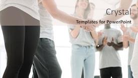  Presentation with leaders - Slide deck consisting of young-leaders-greet-each background and a lemonade colored foreground