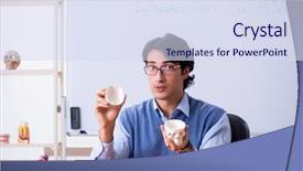  Presentation with anatomy - Colorful PPT layouts enhanced with young lecturer teacher teaching anatomy backdrop and a sky blue colored foreground