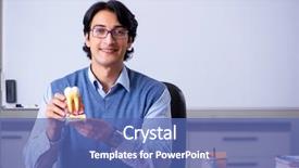  Presentation with anatomy - Presentation design consisting of young lecturer teacher teaching anatomy background and a ocean colored foreground