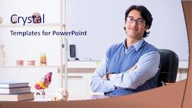  Presentation with anatomy - Audience pleasing PPT layouts consisting of young lecturer teacher teaching anatomy backdrop and a sky blue colored foreground