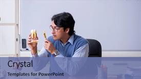  Presentation with anatomy - Audience pleasing PPT layouts consisting of young lecturer teacher teaching anatomy backdrop and a teal colored foreground