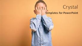  Presentation with elegant - Cool new theme with young-little-boy-kid-wearing backdrop and a yellow colored foreground