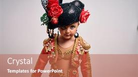  Presentation with spanish - Presentation consisting of young-little-caucasian-kid-girl background and a red colored foreground