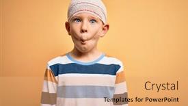  Presentation with yellow medical - Cool new presentation with young-little-caucasian-kid-injured backdrop and a coral colored foreground
