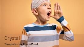  Presentation with yellow medical - Amazing slide deck having young-little-caucasian-kid-injured backdrop and a coral colored foreground