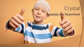  Presentation with yellow medical - Audience pleasing PPT theme consisting of young-little-caucasian-kid-injured backdrop and a yellow colored foreground