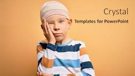  Presentation with yellow medical - Audience pleasing slide set consisting of young-little-caucasian-kid-injured backdrop and a yellow colored foreground