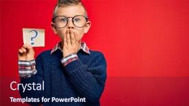  Presentation with glasses - Beautiful theme featuring young-little-caucasian-kid-wearing backdrop and a navy blue colored foreground