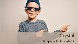  Presentation with internet - Audience pleasing presentation consisting of young-little-caucasian-kid-wearing backdrop and a soft green colored foreground