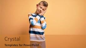  Presentation with colorful hands - Amazing presentation design having young-little-caucasian-kid backdrop and a gold colored foreground