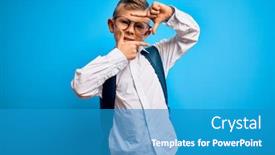  Presentation with young college student diagnosis of sti - Slide deck featuring young-little-caucasian-student-kid background and a teal colored foreground