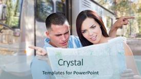  Presentation with military k9 - Theme having young lost and confused military background and a light blue colored foreground