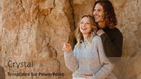  Presentation with beach rocks - 