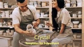  Presentation with hobbies - PPT theme enhanced with young-lovely-couple-works background and a violet colored foreground