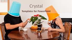  Presentation with coffee - Amazing presentation having young-loving-couple-drinks-coffee backdrop and a lemonade colored foreground