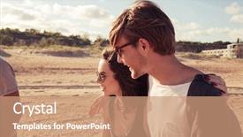  Presentation with loving hearts love heart candy - Presentation consisting of young loving couple friends walking background and a  colored foreground