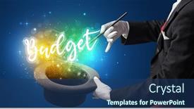  Presentation with magician - Cool new slides with young-magician-is-showing-magic backdrop and a ocean colored foreground