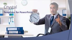  Presentation with accountant - Colorful slides enhanced with young-male-accountant-working backdrop and a sky blue colored foreground