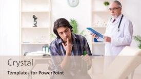  Presentation with old young - Colorful presentation design enhanced with young-male-alcoholic-visiting-old backdrop and a lemonade colored foreground