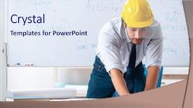  Presentation with whiteboard kids - Audience pleasing presentation theme consisting of young male architect in front backdrop and a  colored foreground