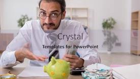  Presentation with retirement - Presentation with young-male-bookkeeper-in-retirement background and a light gray colored foreground