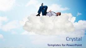  Presentation with time - Amazing presentation design having young-male-businessman-enjoying backdrop and a sky blue colored foreground