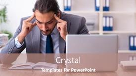  Presentation with kids reading books - PPT theme having young-male-businessman-reading-books background and a coral colored foreground