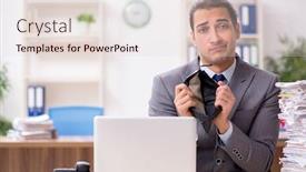  Presentation with unhappy - Cool new slide deck with young-male-businessman-unhappy backdrop and a lemonade colored foreground