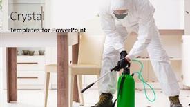  Presentation with pest control - Cool new presentation theme with young-male-contractor-doing-pest backdrop and a lemonade colored foreground