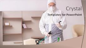  Presentation with pest control - Slide deck featuring young-male-contractor-doing-pest background and a lemonade colored foreground