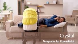  Presentation with contractor - Beautiful slide set featuring young-male-contractor-looking backdrop and a violet colored foreground