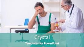  Presentation with old young - Theme enhanced with young-male-contractor-visiting-old background and a teal colored foreground