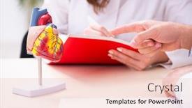  Presentation with cardiologist - Amazing theme having young-male-doctor-cardiologist backdrop and a lemonade colored foreground