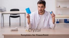  Presentation with immunity - Audience pleasing slides consisting of young-male-doctor-holding-immunity backdrop and a coral colored foreground