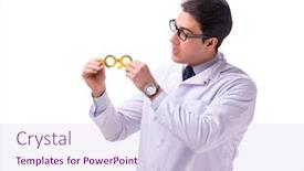  Presentation with ophthalmologist - Colorful slides enhanced with young-male-doctor-ophthalmologist-isolated backdrop and a lemonade colored foreground