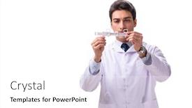  Presentation with ophthalmologist - Audience pleasing presentation theme consisting of young-male-doctor-ophthalmologist-isolated backdrop and a white colored foreground