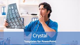  Presentation with radiologist - Slides having young male doctor radiologist working background and a teal colored foreground