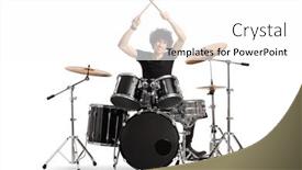  Presentation with holding hands old young - Presentation design having young-male-drummer-holding-drumsticks background and a white colored foreground