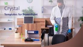  Presentation with isolation - Beautiful PPT layouts featuring young-male-employee-in-self backdrop and a sky blue colored foreground