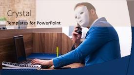  Presentation with mask - Audience pleasing slide deck consisting of young-male-employee-wearing-mask backdrop and a lemonade colored foreground