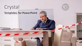  Presentation with disease - Beautiful PPT layouts featuring young-male-employee-working backdrop and a lemonade colored foreground