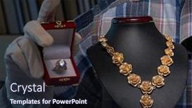  Presentation with workshop - Theme having young-male-jeweller-working background and a wine colored foreground