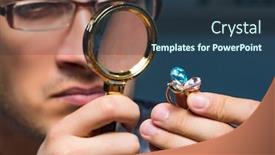  Presentation with young students working in groups - Audience pleasing slide deck consisting of young-male-jeweller-working backdrop and a tawny brown colored foreground