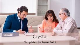  Presentation with old testament - Presentation design featuring young-male-lawyer-old-man background and a lemonade colored foreground