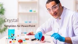  Presentation with nutrition - Audience pleasing slide deck consisting of young-male-nutrition-expert-testing backdrop and a lemonade colored foreground