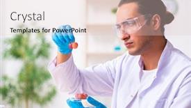  Presentation with nutrition keto - Cool new PPT layouts with young-male-nutrition-expert-testing backdrop and a lemonade colored foreground