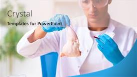  Presentation with nutrition - Cool new PPT layouts with young-male-nutrition-expert-testing backdrop and a lemonade colored foreground