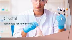  Presentation with clinical nutrition fresenius kabi - Beautiful PPT layouts featuring young-male-nutrition-expert-testing backdrop and a light blue colored foreground