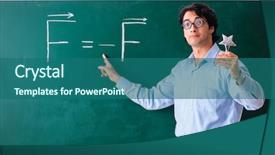  Presentation with physic - Colorful presentation enhanced with young male physic standing backdrop and a ocean colored foreground